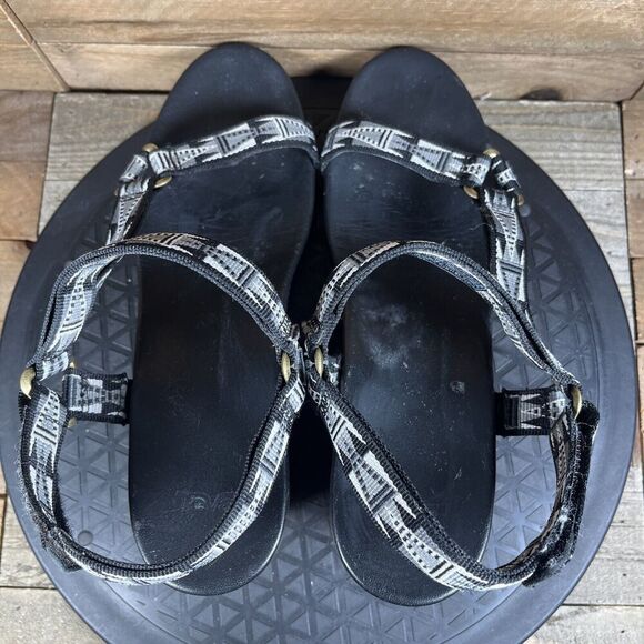 Teva Women's Size 8 Sandals Arrabelle Universal Mosaic Cork 3" Wedge Slingback - Picture 5 of 10